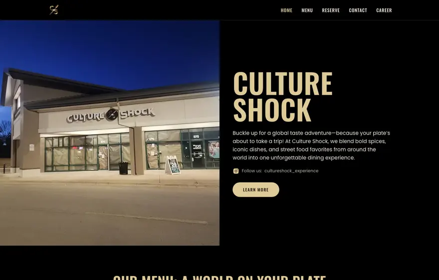 Culture Shock — INFI-built website