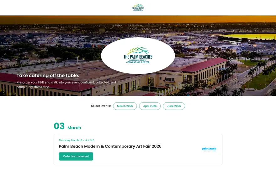 Palm Beaches Convention Center — INFI-built site
