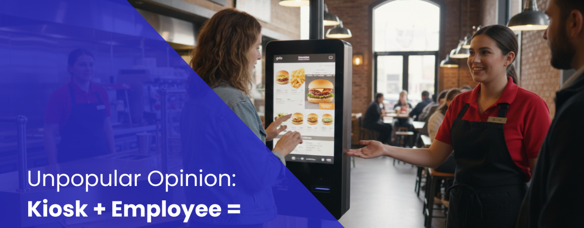 Kiosk plus employees equal better experience
